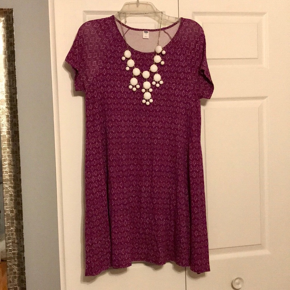 Old Navy purple shift dress